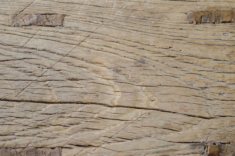 TRAUTE, Altholz Hocker rechteckig, kleiner Tisch aus altem Holz