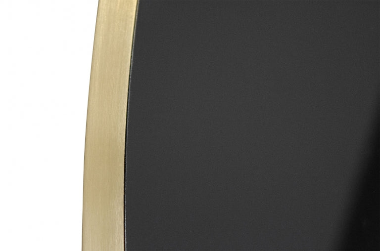 AIDA, Designer Esstisch rund schwarz-gold, Esszimmertisch