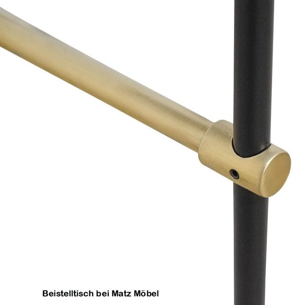 ALINA, Beistelltisch, Nachtschrank gold schwarz