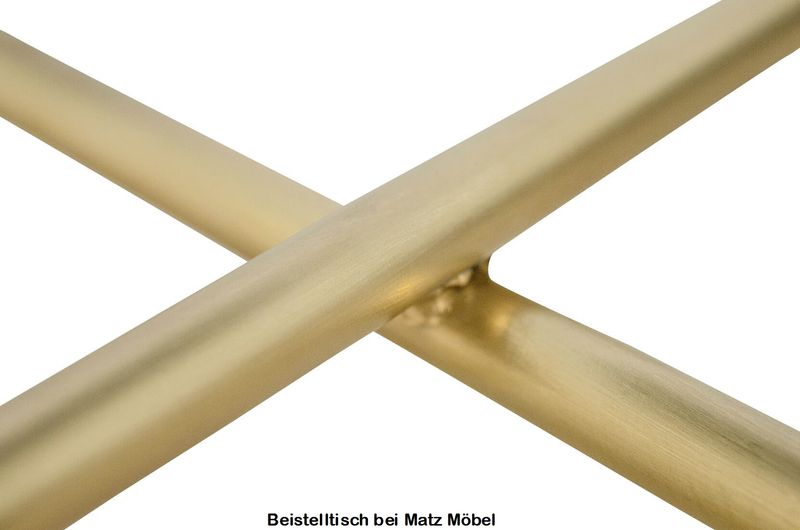 ALINA, Beistelltisch, Nachtschrank gold schwarz