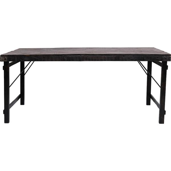 AVA, Esstisch altes Holz schwarz, schwarzer Altholztisch
