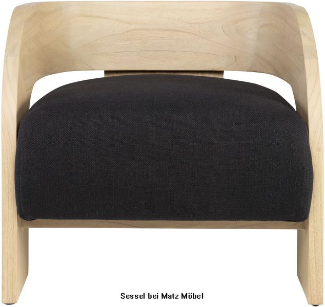 AVI, Sessel schwarzer Stoff & Holz