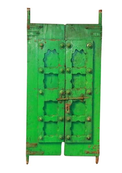 Alte Fensterläden antik grün H 150 cm EINZELSTÜCK-Set