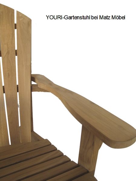 JACK, Amerikanischer Gartenstuhl, Adirondack aus Teakholz