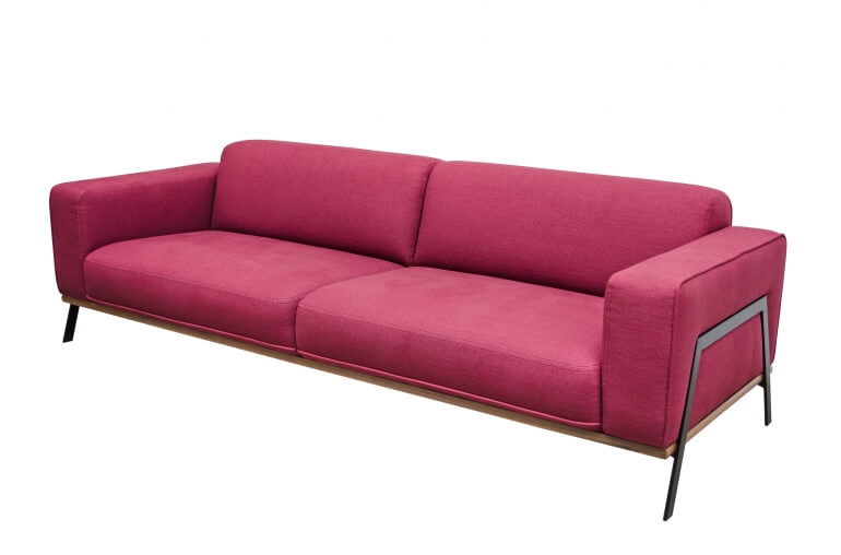 BEA, Designer Sofa 3 Sitzer Stoff viele Farben, Designermöbel im Wohnzimmer