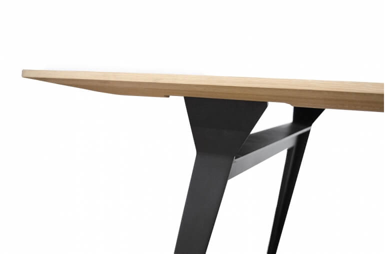 BONE, Esstisch B 240 cm Eiche Parkett, Designer Tisch