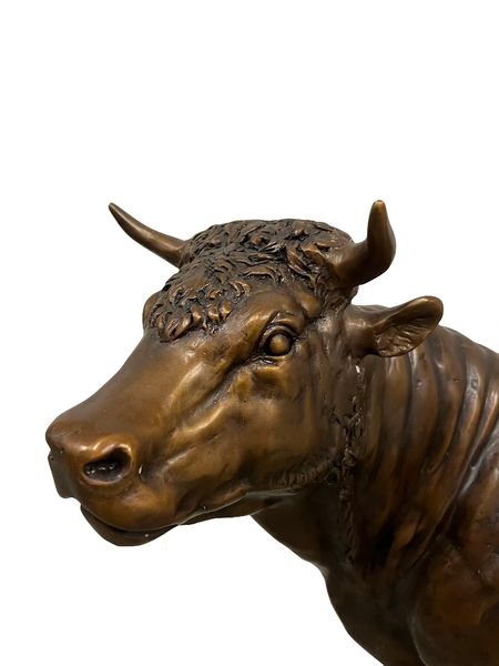 Bronze Skulptur "Bronzener Stier"