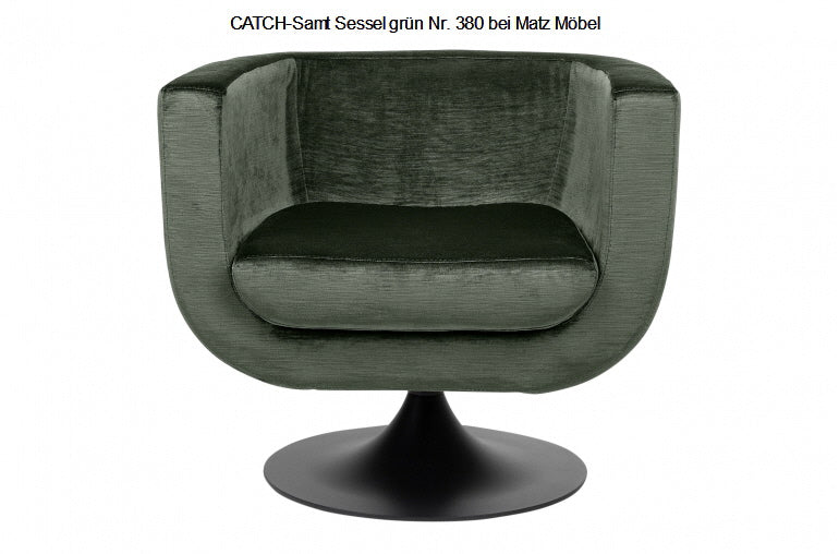 CATCH-Samt Sessel grün