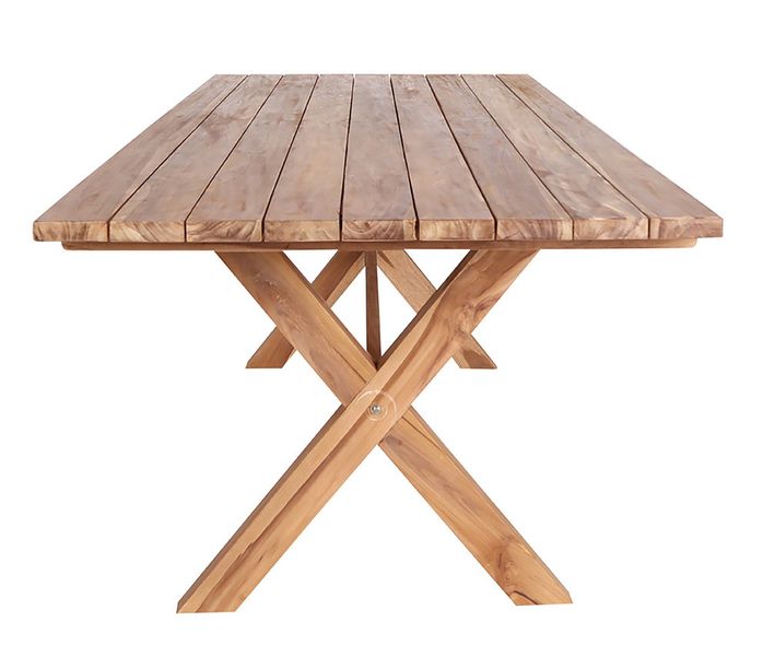 Matz Möbel Gartentisch DIA 200*90 cm recycelt Massivholz Landhausstil