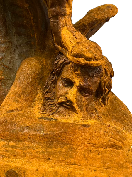 Gartenskulptur "Erzengel Michael aus Gusseisen" H 155 cm