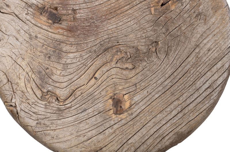 FANNY, Altholz Hocker rund, kleiner Tisch