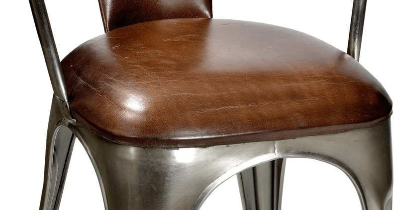 GETI, Industrial Stuhl Metall-Leder
