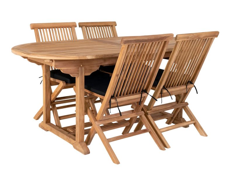 Gartentisch IKE oval Holz L 180 auf 240 cm ausziehbar