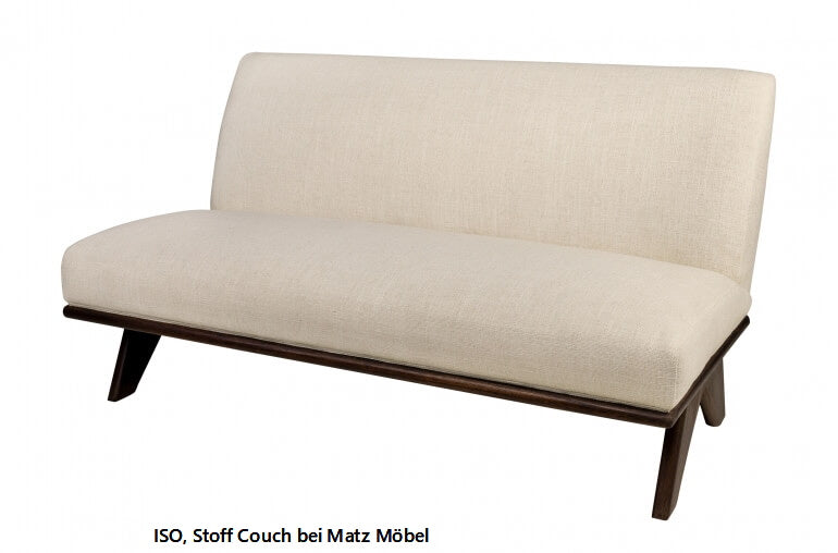 ISO, Designer Couch beige 2 Sitzer
