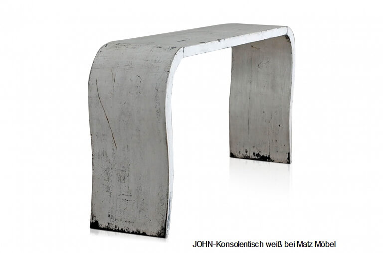 JOHN, Konsolentisch weiß modern