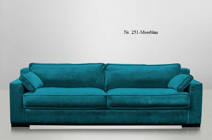 JOSUA, Designer Sofa Samt 4 Sitzer viele Farben