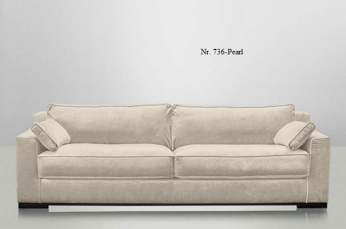 JOSUA, Designer Sofa Samt 4 Sitzer viele Farben