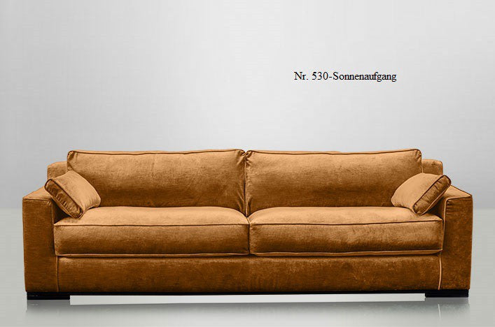 JOSUA, Designer Sofa Samt 4 Sitzer viele Farben