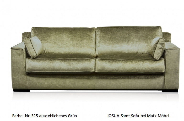 JOSUA, Designer Sofa Samt 3 Sitzer