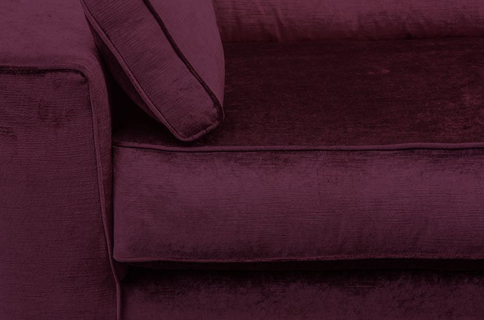 JOSUA, Designer Sofa Samt 3 Sitzer