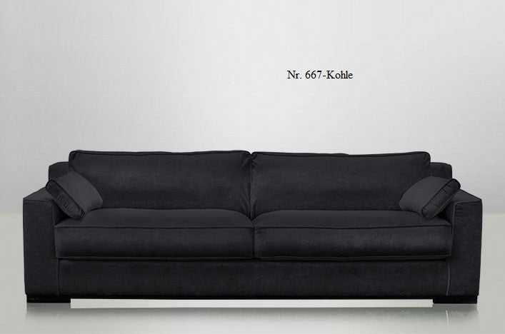 JOSUA, Couch Samt 4 Sitzer, Designer Samtsofa