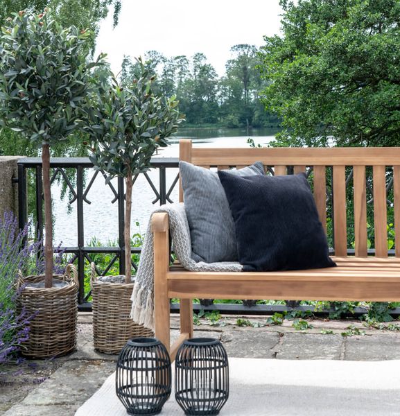 KABO, Gartenbank Holz Landhausstil