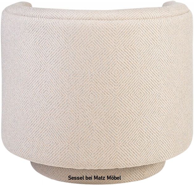KIM, Sessel creme weiß, Designer Drehsessel