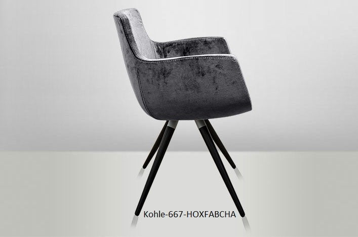 TILO, Stuhl Samt dunkle Farben