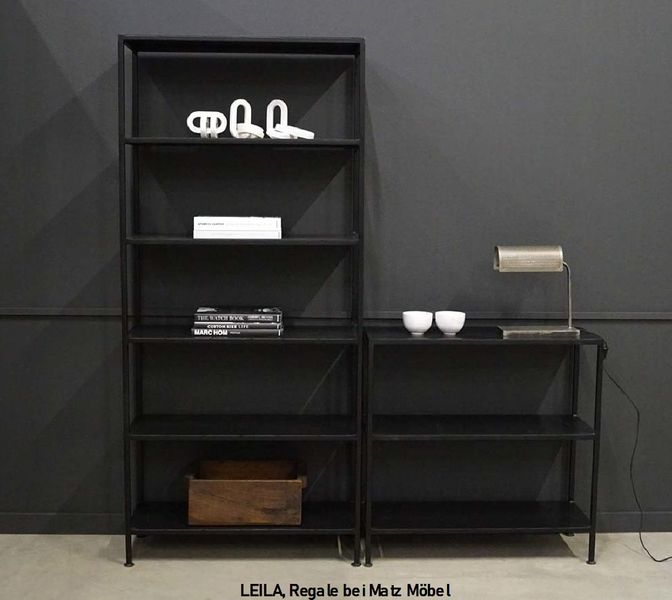 LEILA, Hohes Regal Eisen Industriedesign