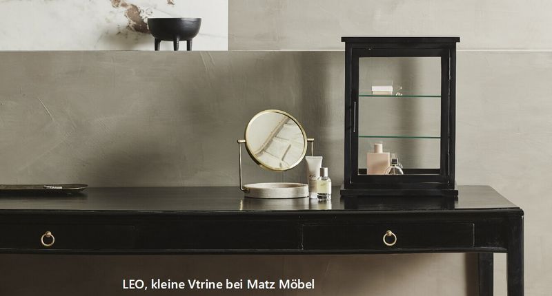 LEO, kleine Vitrine, Tischvitrine