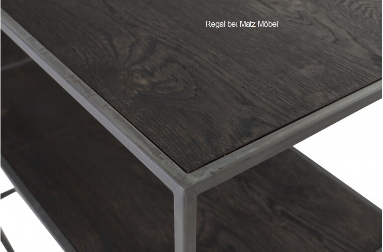 LILLY, Designer Regal mit Schrank schwarz-natur