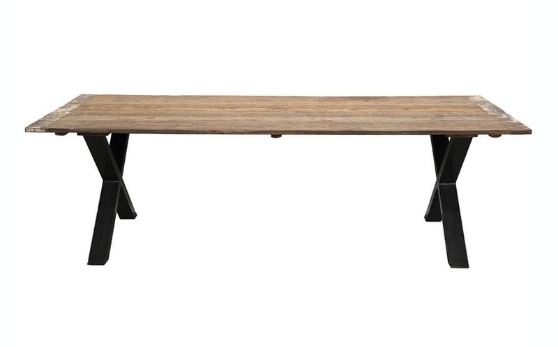 SANDY, Recyclingholz Esstisch 250 cm im Industriedesign