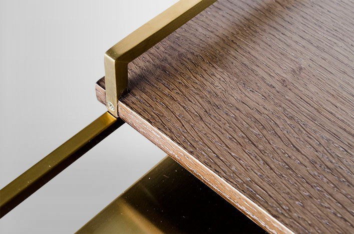 LIMA, Beistelltisch Marmor schwarz oder gold