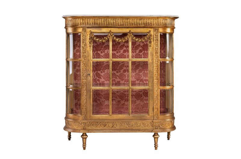 03, Vitrine Gold Louis XVI aus Frankreich