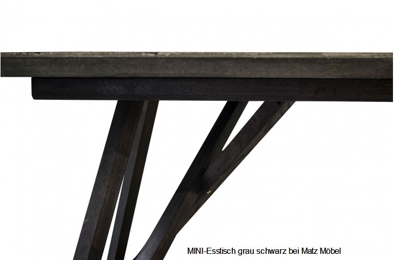 MINI, Designer Esstisch schwarz-grau, Spidertisch