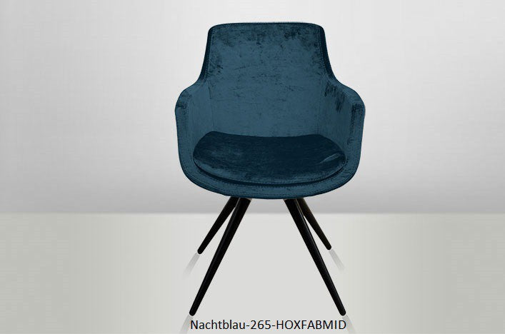 TILO, Stuhl Samt rot blau
