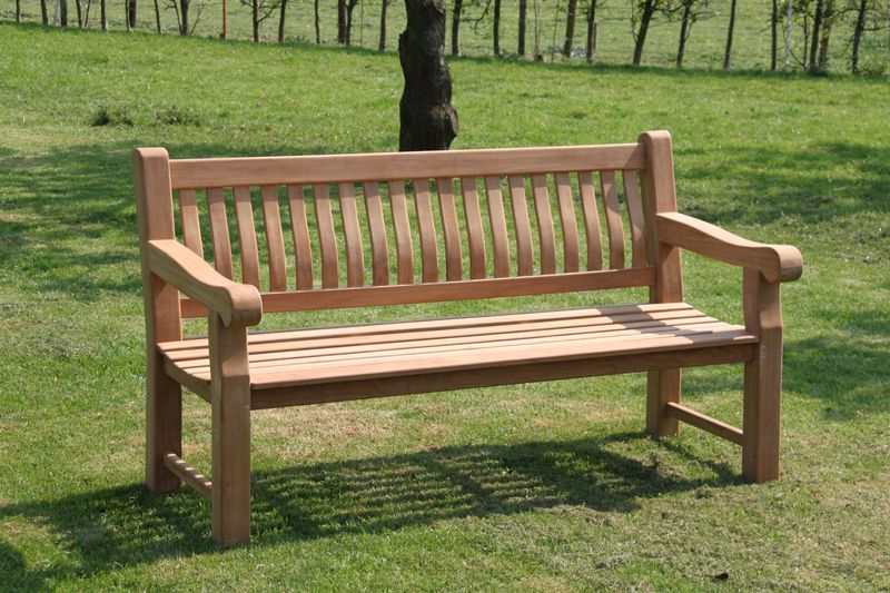 RICK, Landhaus Gartenbank Massivholz