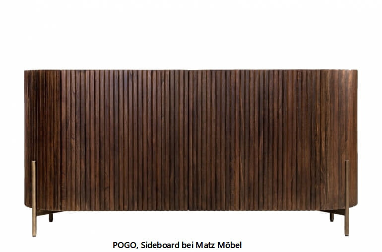 POGO, Designer Sideboard Holz-Metall