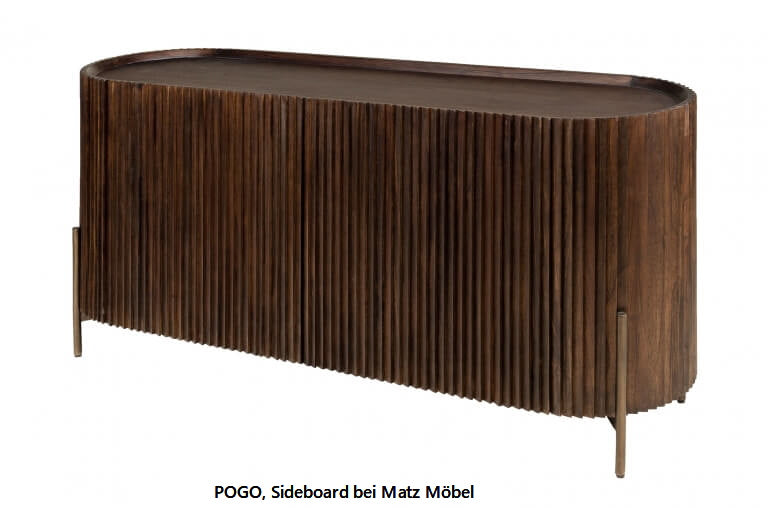 POGO, Designer Sideboard Holz-Metall