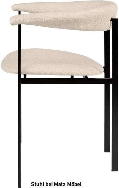 PORTO, Designer Esszimmerstuhl weiß schwarz