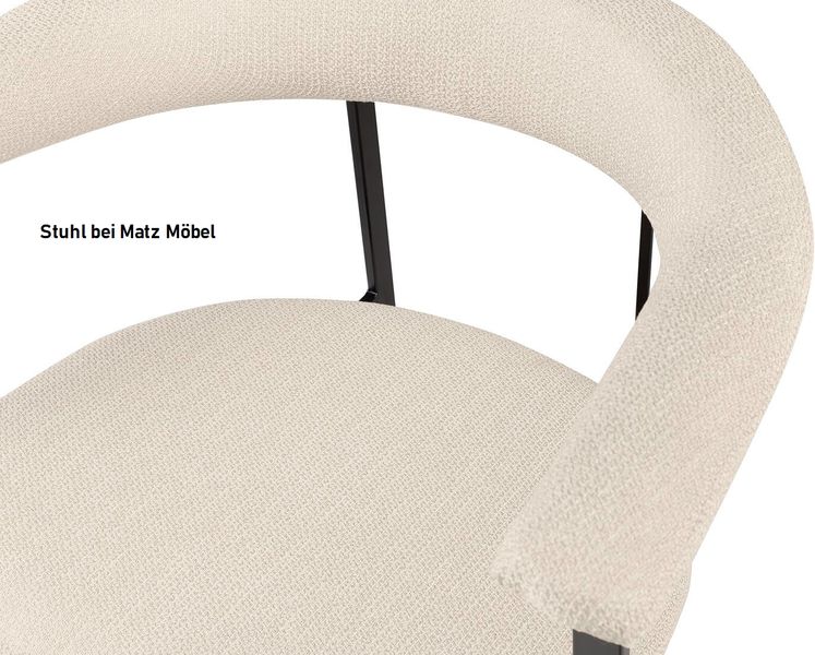 PORTO, Designer Esszimmerstuhl weiß schwarz