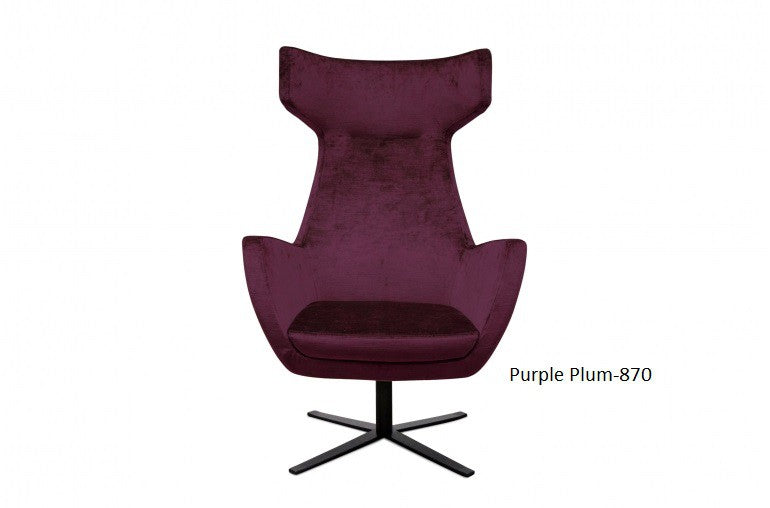 JOSUA, Designer Egg Chair Ohrensessel Samt rot oder blaue Farben