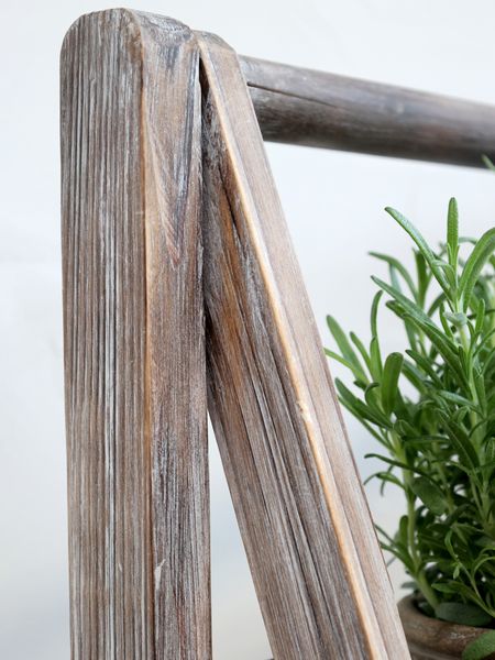 LEA, Regal H 170 cm, Holzregal mit Metallkörben Altholz Look Landhausstil