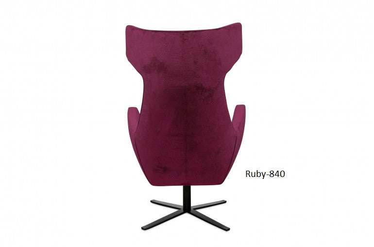 JOSUA, Designer Egg Chair Ohrensessel Samt rot oder blaue Farben