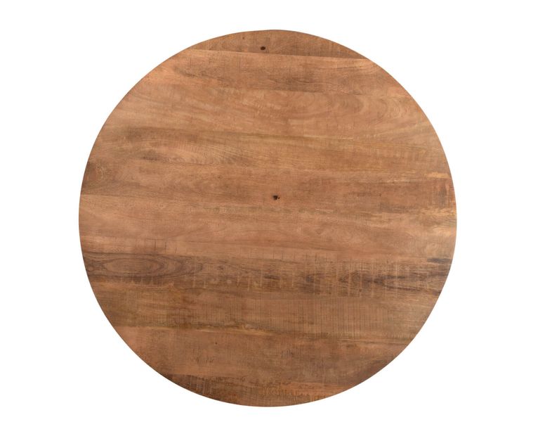 SATO, Esstisch rund 130 cm Holz mit Kegelfuß