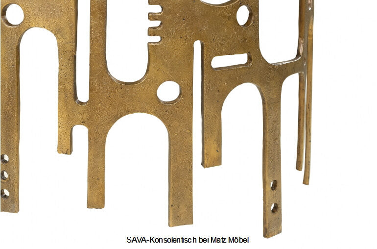 SAVA-Designer Konsolentisch gold