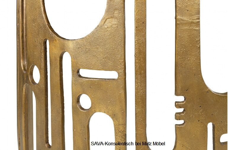 SAVA-Designer Konsolentisch gold