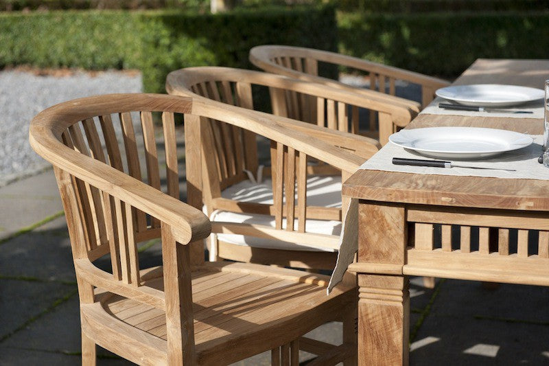 GINA, Sitzkissen für Gartenstuhl Holz im Landhausstil