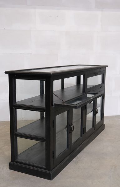 SAM, alter Tresen shabby, antike Theke, Ladentresen-Vitrine