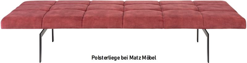 TONI, Daybed rot, Samt Polsterliege ruby